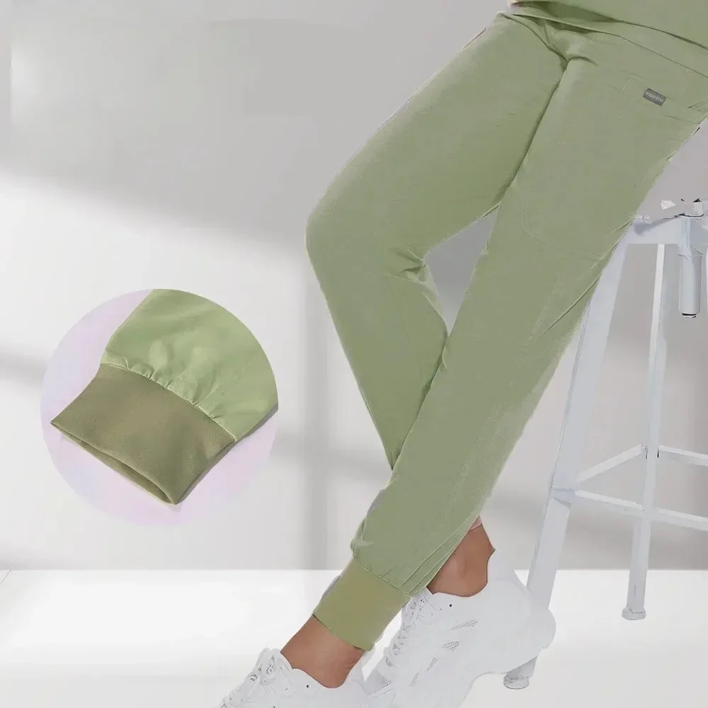 Nieuwe Korte Mouw Scrubs Top Met Zak Broek Medisch Verpleegkundige Uniformen Arts Chirurgie Overalls Spa Outwear Schoonheidssalon Werkkleding