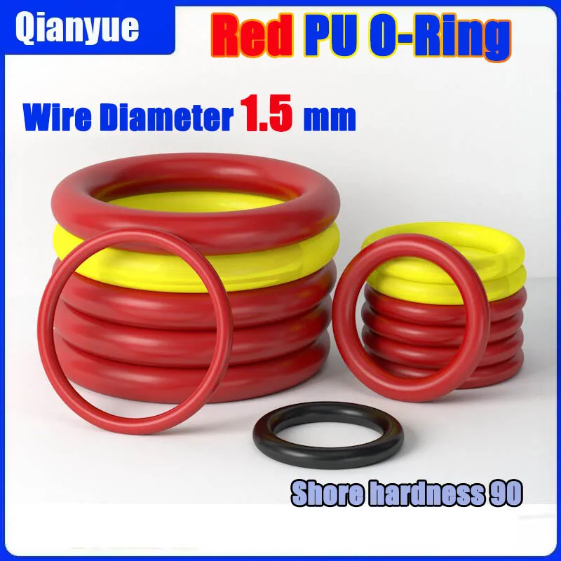 Roter PU O-Ring 1,5mm Kabelring - Hochdruck- und Verschleißfester Polyether-Dichtungsring für Hydraulik/Pneumatik (Maßanfertigung) – Detail 2