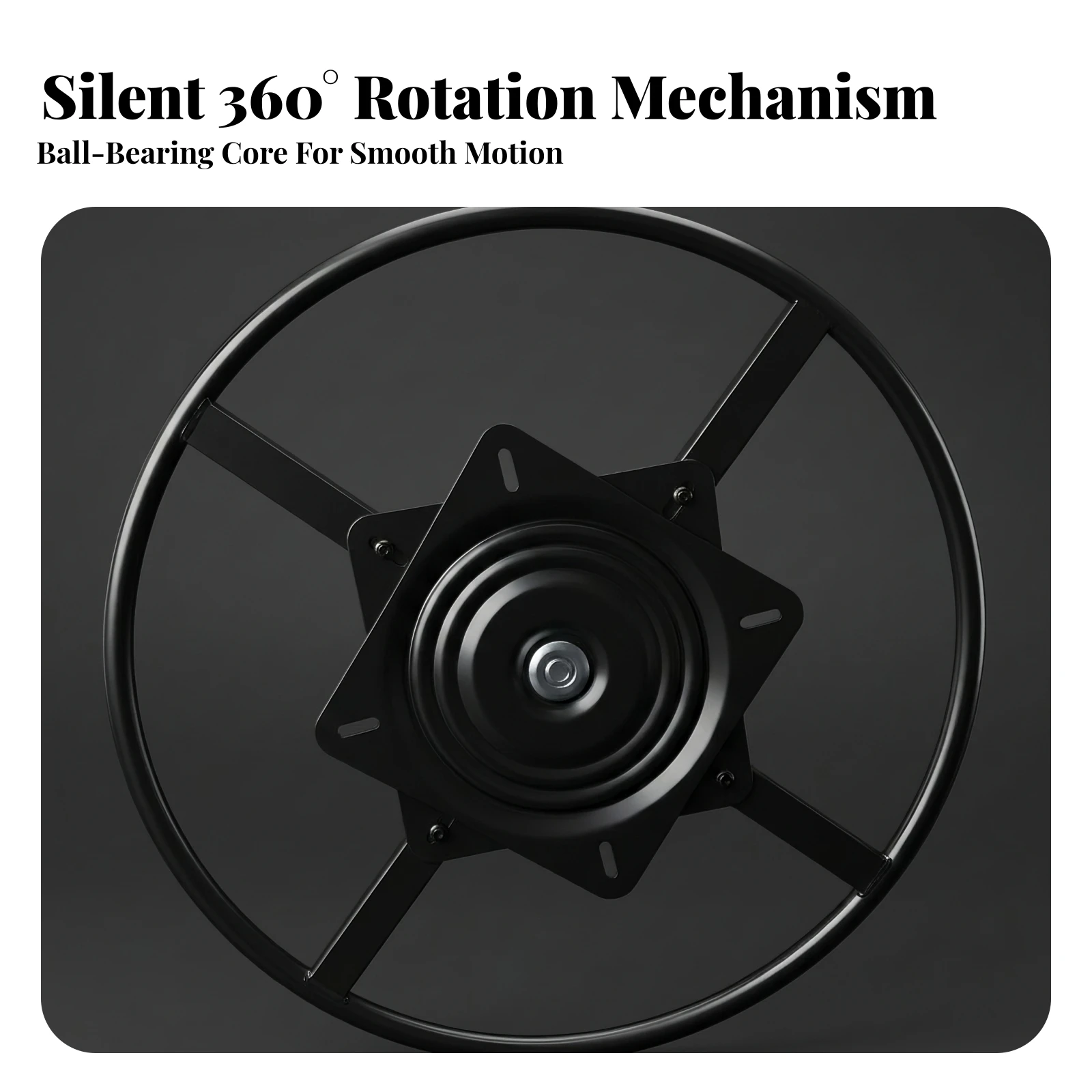 Chair Swivel Base Heavy Duty Sofa Swivel Circlet Rotating Platform Hardware High Load-Bearing Long-Lasting for DIYers