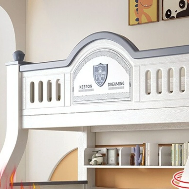 

Upper and lower bunk beds Sister bed S type upper and lower bed Cherry wood children's bed Solid wood two-layer high