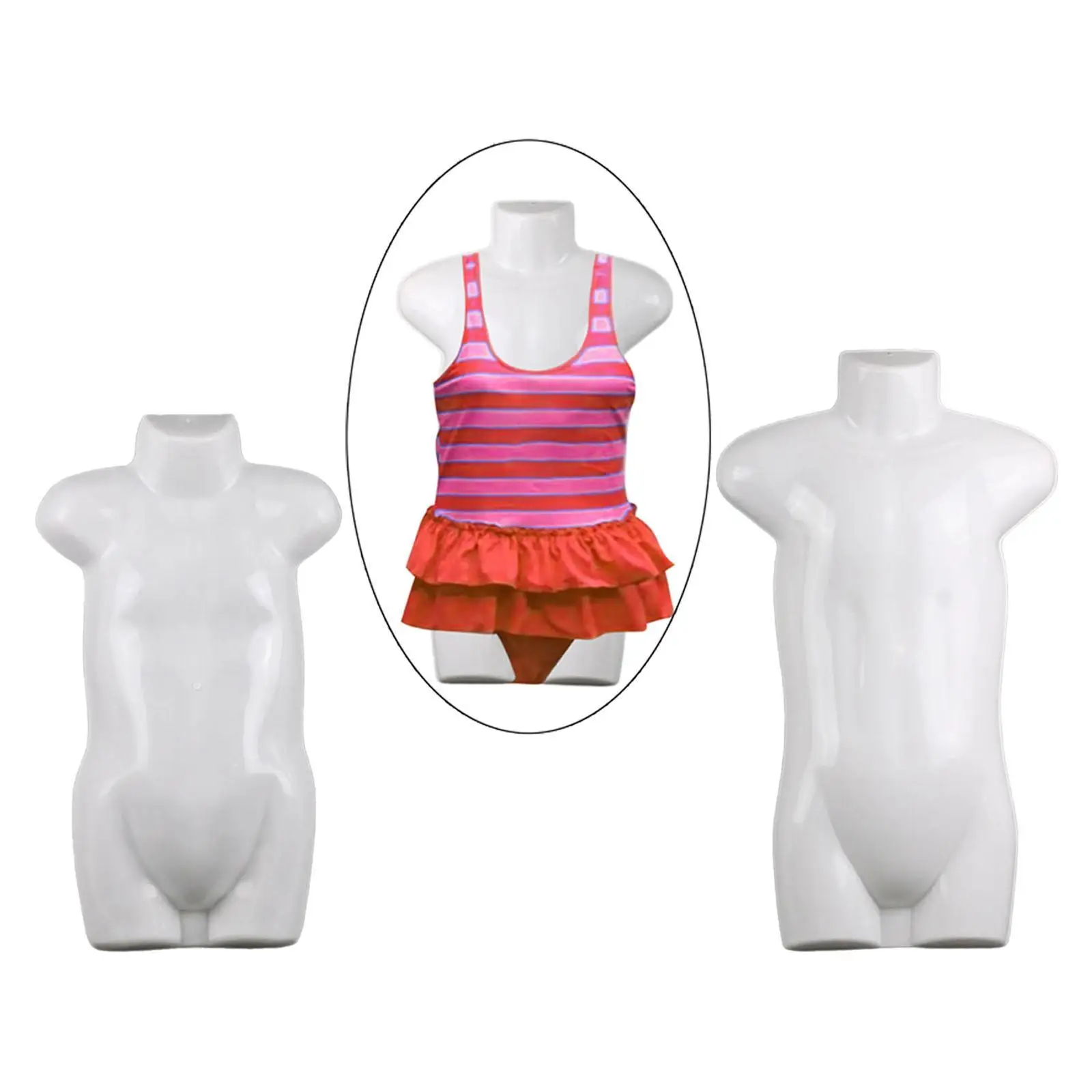 Kid Mannequin Torso Clothes Hanger Manikin Mannequin Model Half Body Dress Form Boy Girl Clothing Display for Clothing Dress