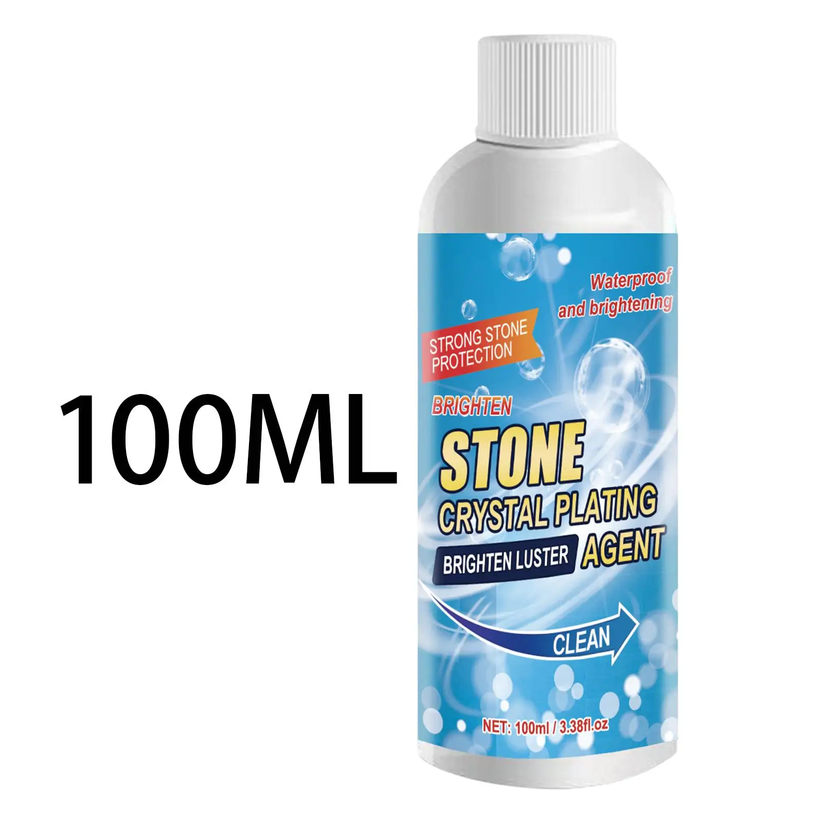 Stone Crystal Plating Agent 100ml Brightening Stain Remover Tile Repair ABS Material Waterproof Marble Polish for Kitchen