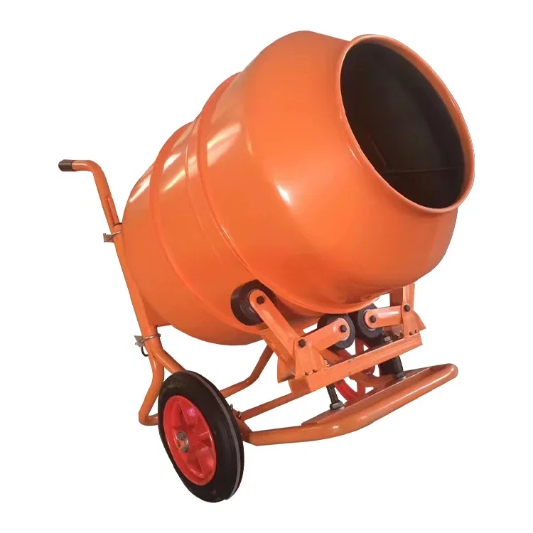 350L Hand push mixer with two wheels electric 220V single phase concrete mixers