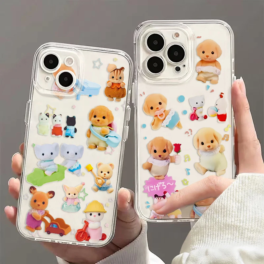 Lovely Poodle Milo Case For iPhone 16 15 14 13 12 11 Mini Pro Max XR XS Max 7 8 Plus Phone Case Transparent Silicone Soft Covers