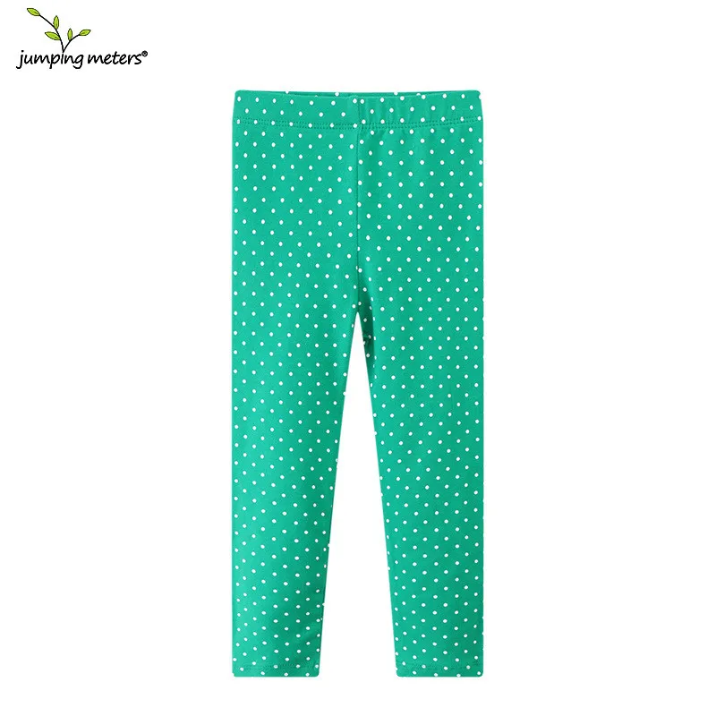 Jumping Meters 2-7T Dots Print Baby Girls Leggings Pants Hot Selling Kids Skinny Trousers Full Pencil Pants