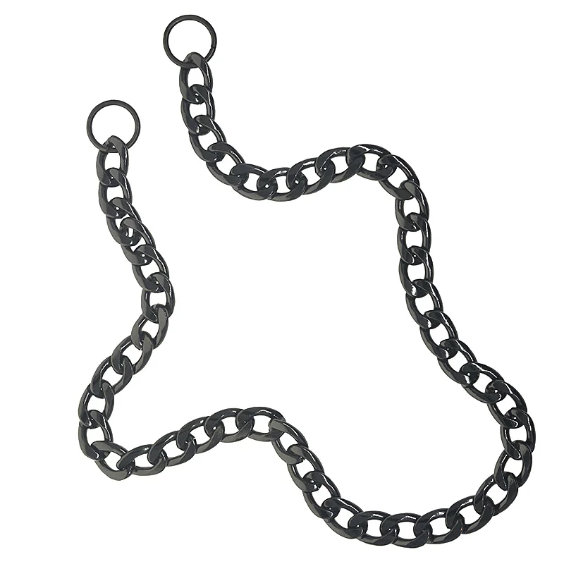 Black Bronze Plated Biker 10mm Thick 30cm-100cm Long NK Link Chain Wallet Jean Biker FOB Keychain Bag Strap DIY Replacement
