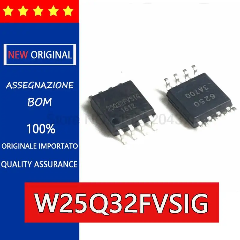 5pcs original W25Q32FVSIG W25Q32FVSSIG W25Q32BVSIG 4M  FLASH SOP8 32MBit Flash memory chip，Routing flash chips