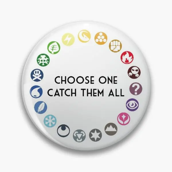 Choose One Catch Them All  Soft Button Pin Decor Creative Fashion Cartoon Hat Gift Jewelry Funny Lover Women Cute Badge Metal