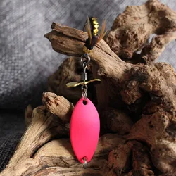 New Spoon Fishing Lure Fishing Flies Trout Bait Fishing Jig Swivel Spoon Glow UV