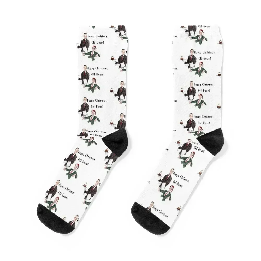 

The Jolly Yule-Tide Spirit, P.G. Wodehouse Jeeves and Wooster Socks anti-slip gym Designer Man Socks Women's