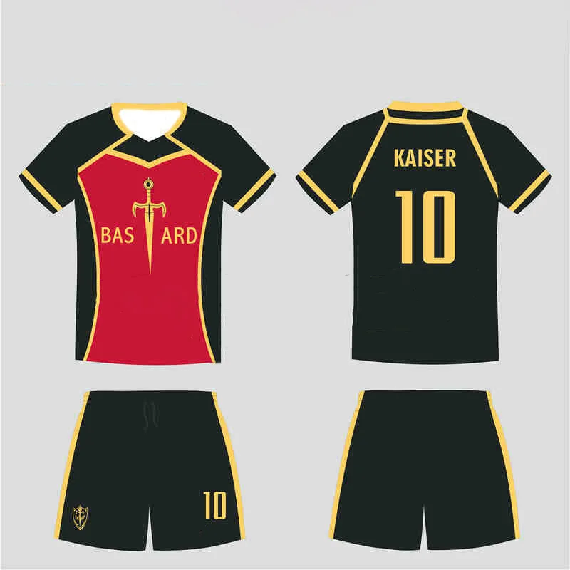 

Anime Blue Lock T Shirt Jersey Football T Shirt Set Casual 2 Piece Short Sleeve Shorts Sport Suit Japan Harajuku Tracksuits Sets