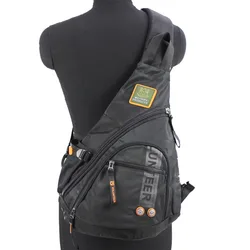 Waterproof Oxford Nylon Men Messenger One Shoulder Rucksack Cross Body Bag Book Male Knapsack Sling Chest Sling Back Pack Bags