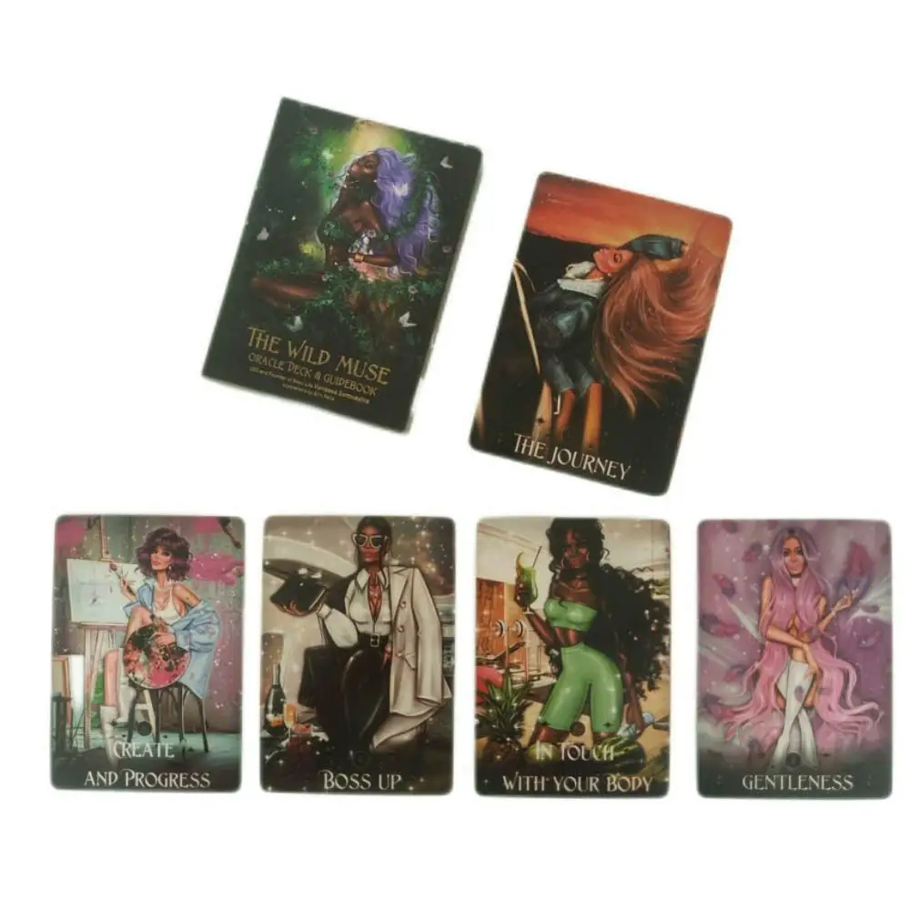 10.4*7.3cm The Wild Muse Oracle Deck 54 Cards