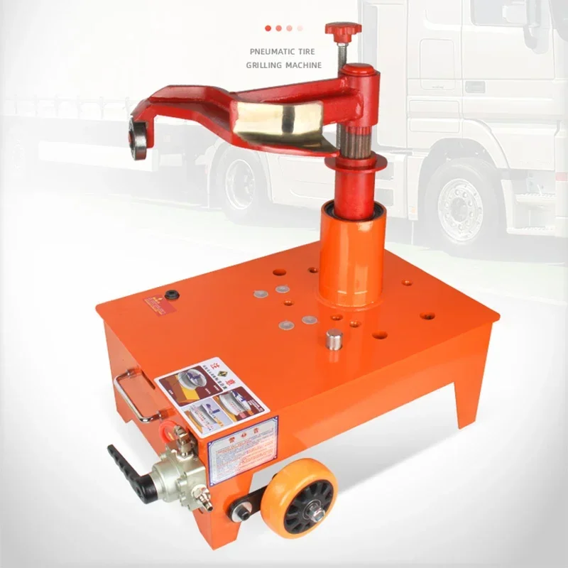 Pneumatic tubeless tyre grilling machine, truck tyre changer, 22.5 wheel tyre disassembly tool, trailer auto repair