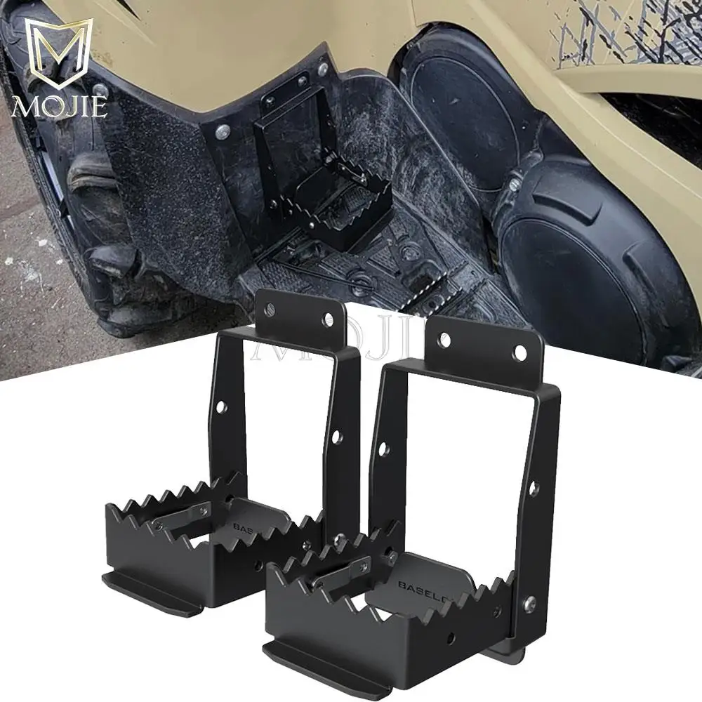 Universal Foot Pegs Rest ATV For Kawasaki Brute Force 300/750 For Suzuki KingQuad 400-750 King Quad 400 450 500 750 1990-2024