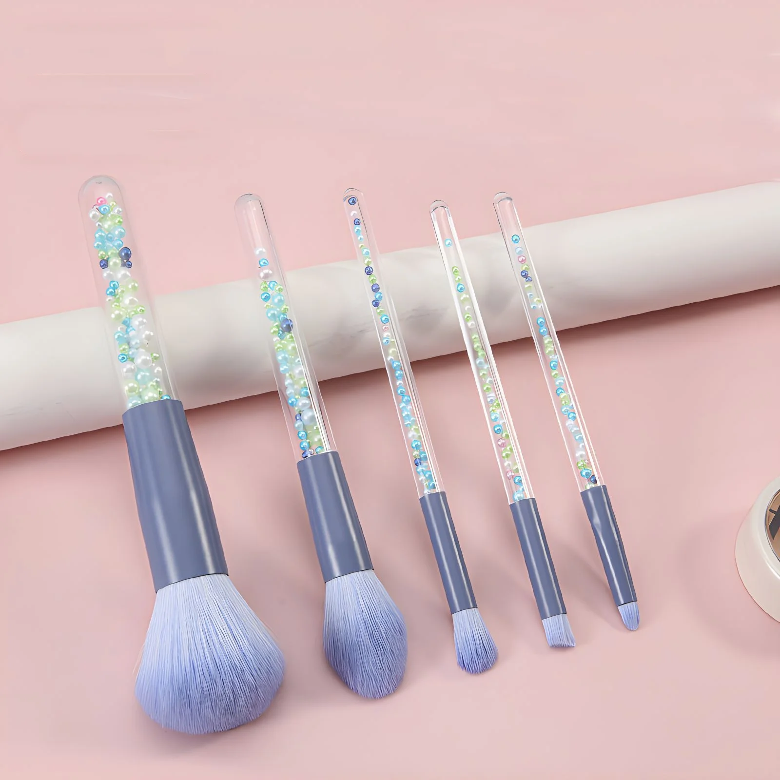 5pcs 캔디 컬러 메이크업 브러쉬 파우더 블러셔 브러쉬 컨터팅 파운데이션 메이크업 도구 아이 섀도우 블렌딩 뷰티 액세서리