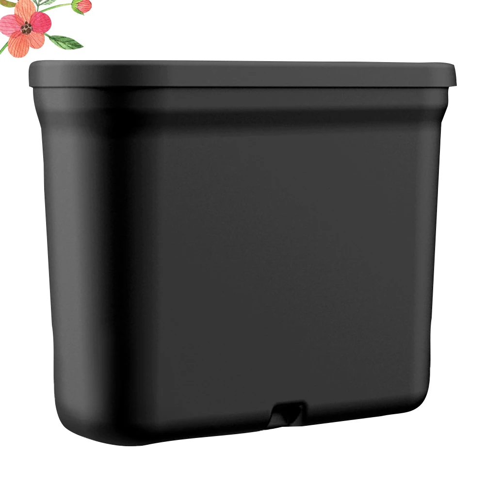 

Trash Bin Mini Trash Can for Car Back Mount Container PP Plastic Dustproof Waterproof Anti Slip Car Storage Box Vehicle Gabage