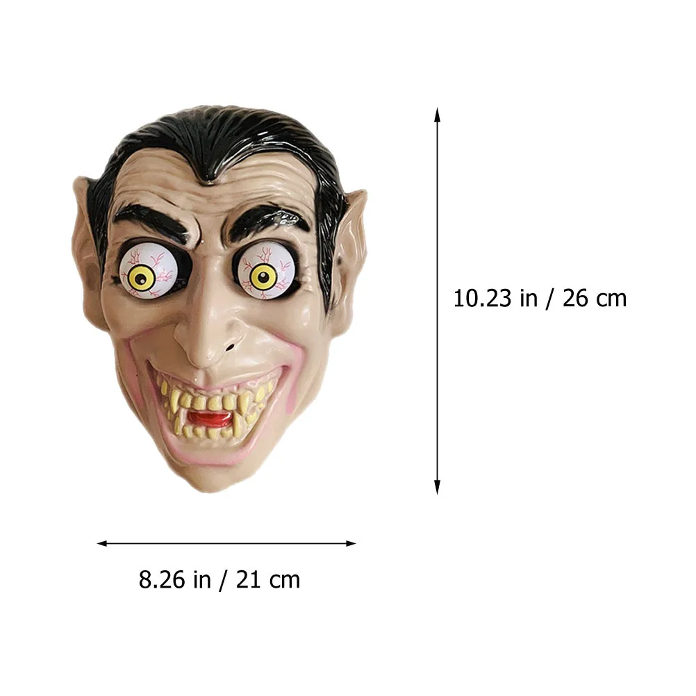 

2Pcs Masks Durable Heat Resistant Fun Prank Props for Halloween Party Cosplay Creepy Masks Face Covers