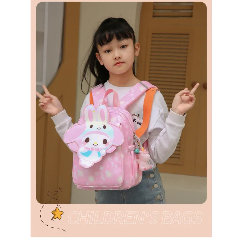 Sanrio Meilti New Student Schoolbag Cute Cartoon Printed Waterproof Large Capacity Children Backpack