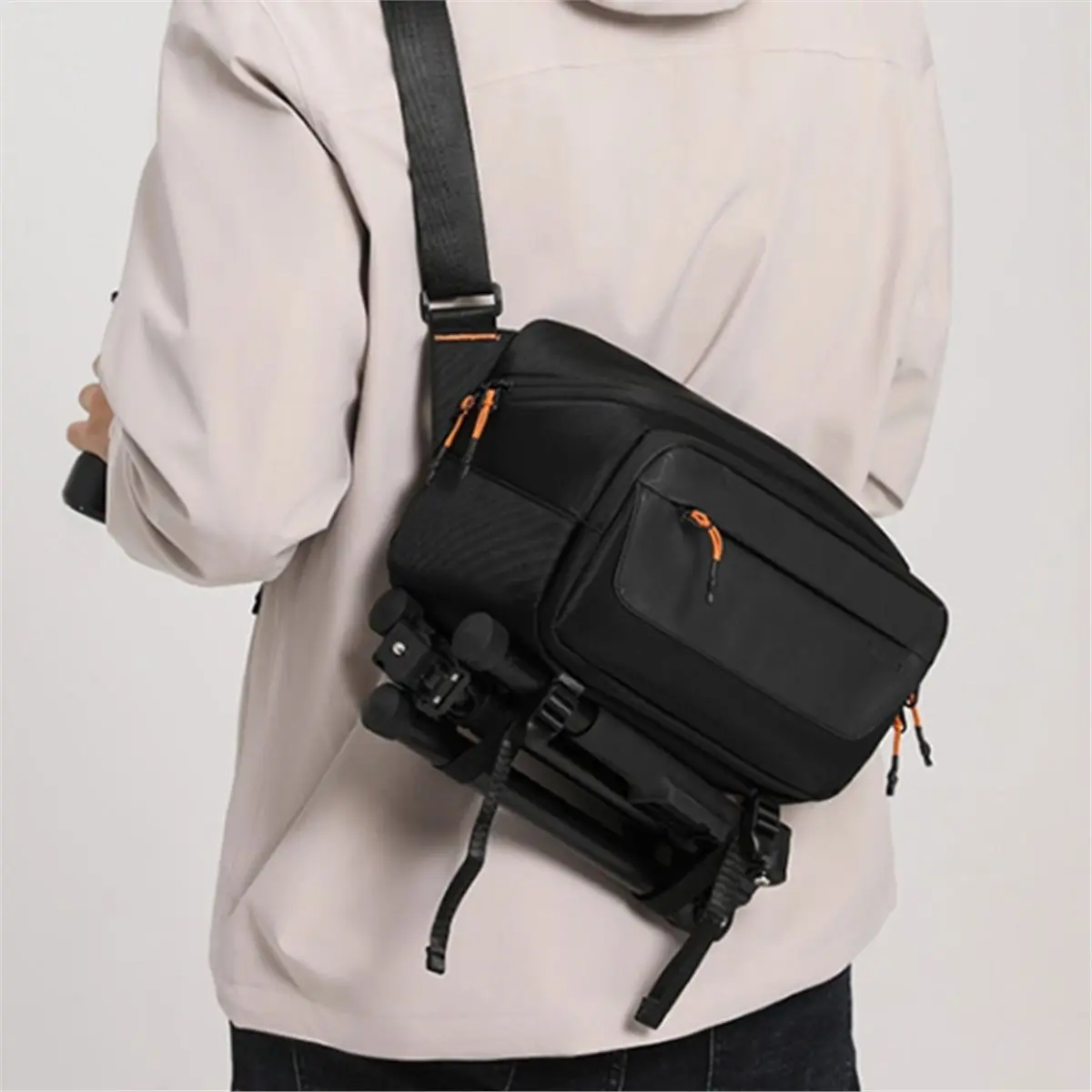 [Trending Offer] Camera Sling Bag, DSLR Compact Camera Shoulder Bag Crossbody with Tripod Strap, Photography Bag Case Purse