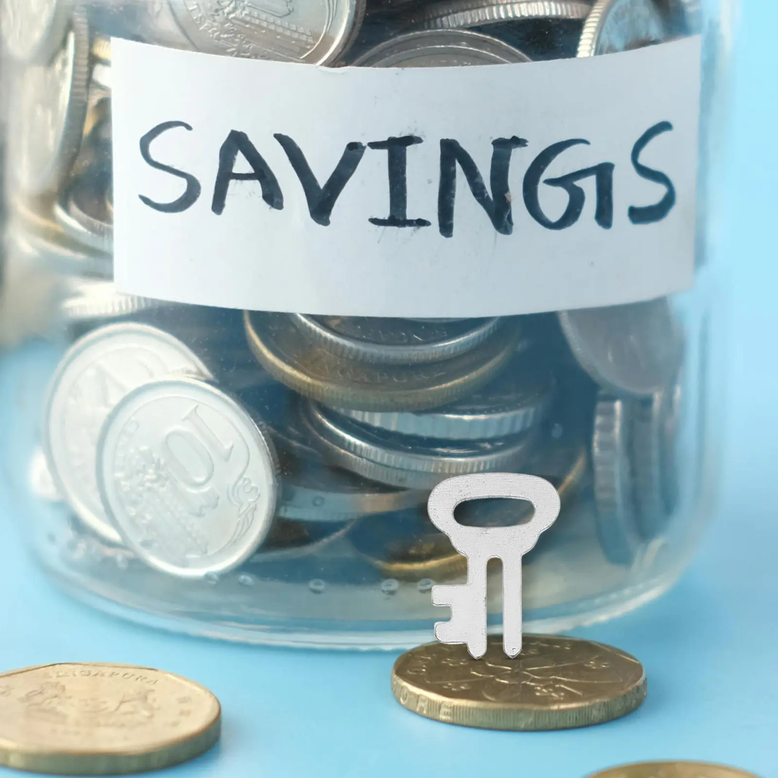 20pcs Coin Safe Lock Key Jar – Lockable Piggy Bank Money Savings Can