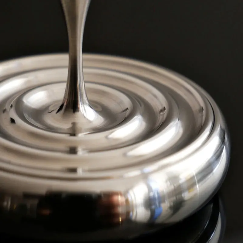 Spinner à Main en Acier Inoxydable, Gouttes d\'Eau, Exquis, Unique du Bout des Doigts, pouvez-vous ro TDAH, Outil EDC, Jouet Anti-Stress pour Adulte