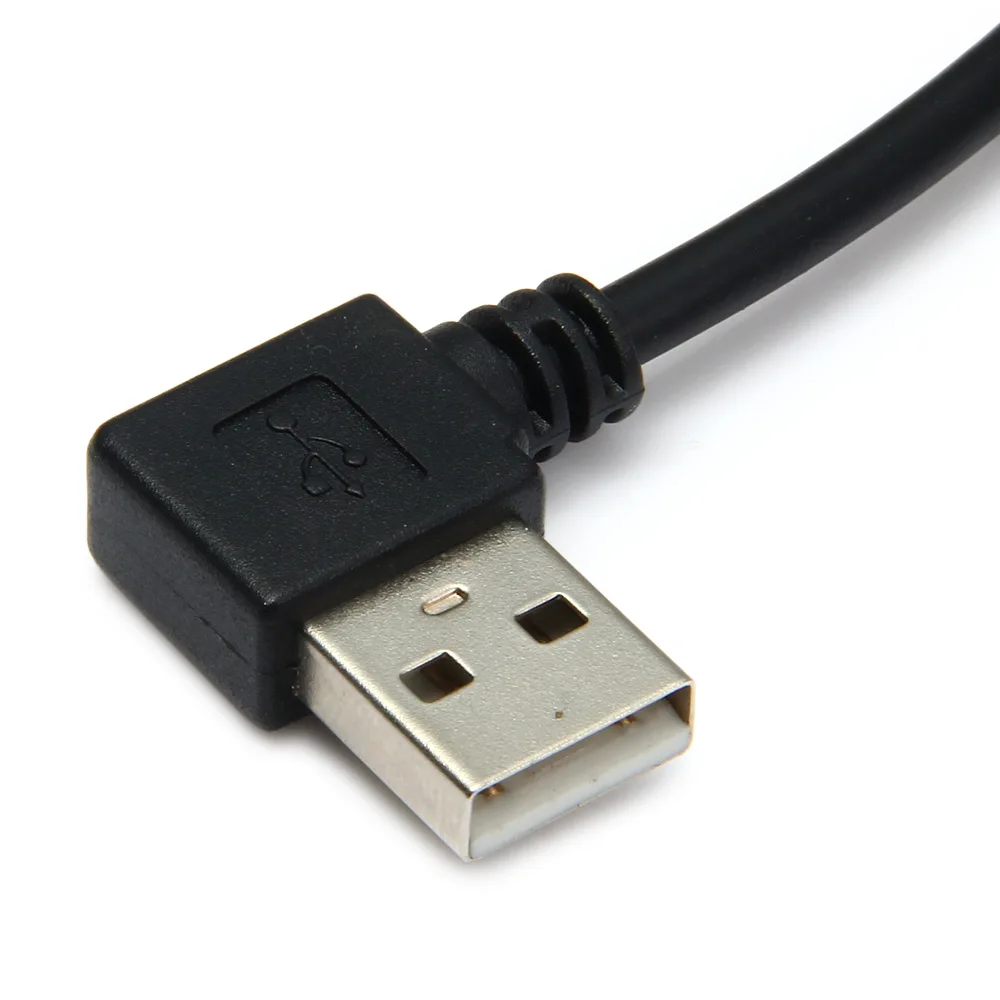 Cablecc-escáner de impresora macho A B, Cable de 90 grados, 50cm, 2,0 cm, USB 100, ángulo izquierdo y derecho