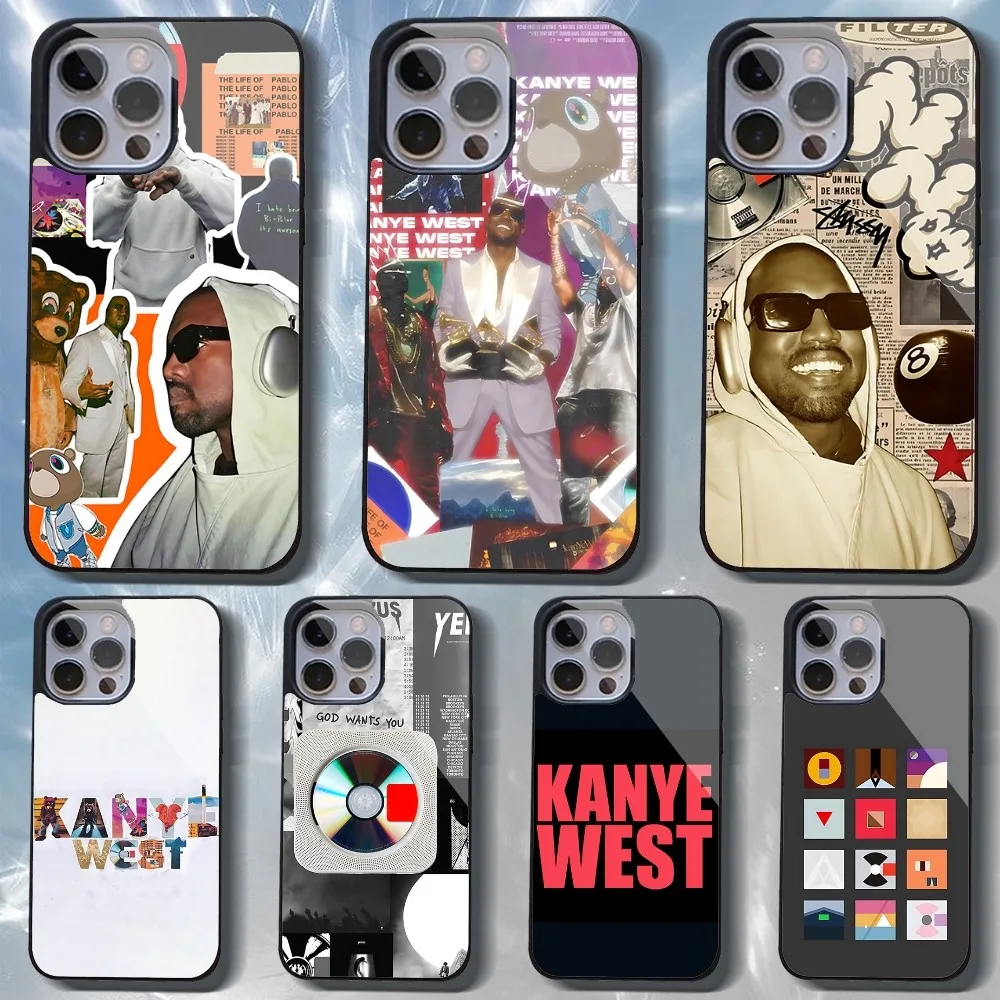 

K-Kanye Rapper West Phone Case For IPhone 16 15 14 13 Pro Max 11 12 Mini Alex Mirror For Magsafe Wireless Charging Cover