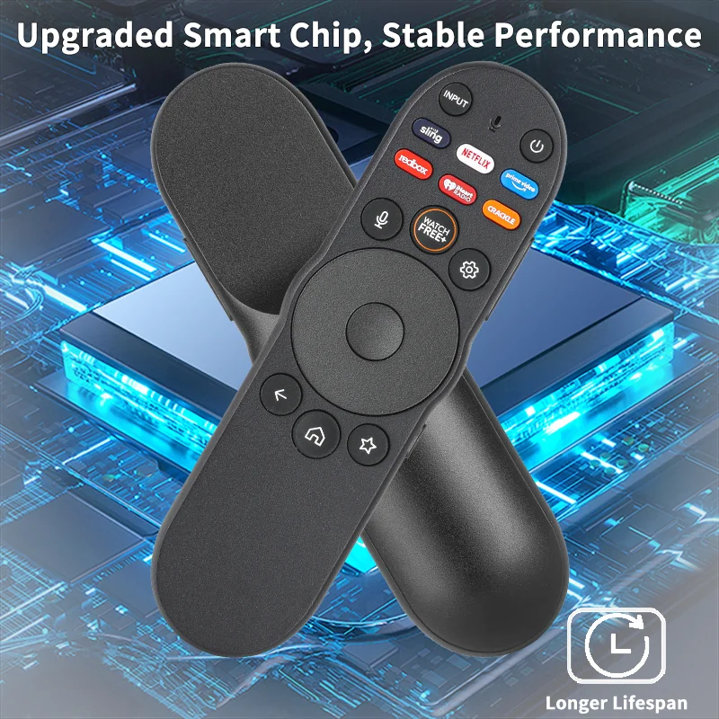 Control Remoto de Voz XRT270 para Vizio, Reemplazo con Botón NETFLIX y PrimeVideo, Compatible con Vizio 4K Quantum Pro Smart TV V