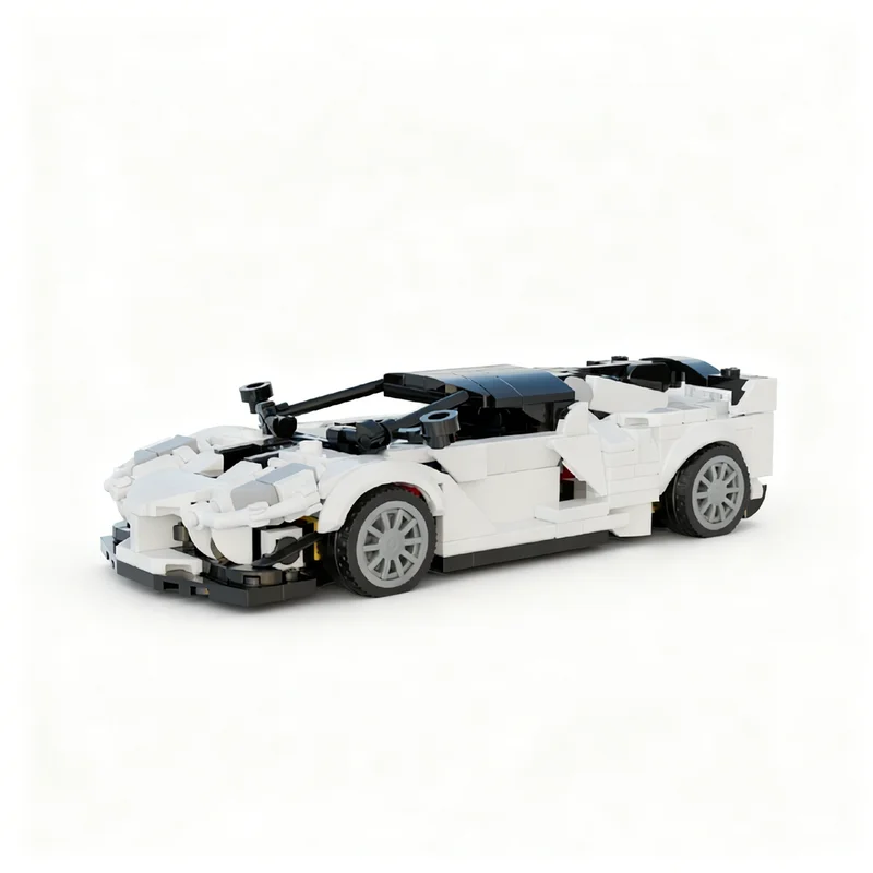 433-teiliges MOC City Champions Supersportwagen Fxx K Evo Modell Technik DIY Montage-Bausteine Ausstellungsstück Geburtstagsgeschenk Heimdekoration