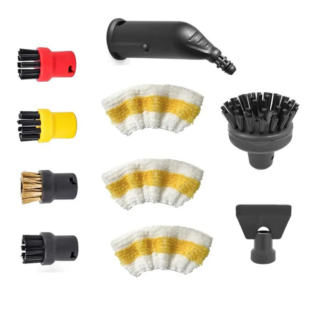 

For Karcher SC15 Series Steam Cleaner Kit Includes 10PCS Brushes Nozzle and Covers for Enhanced Cleaning Performance