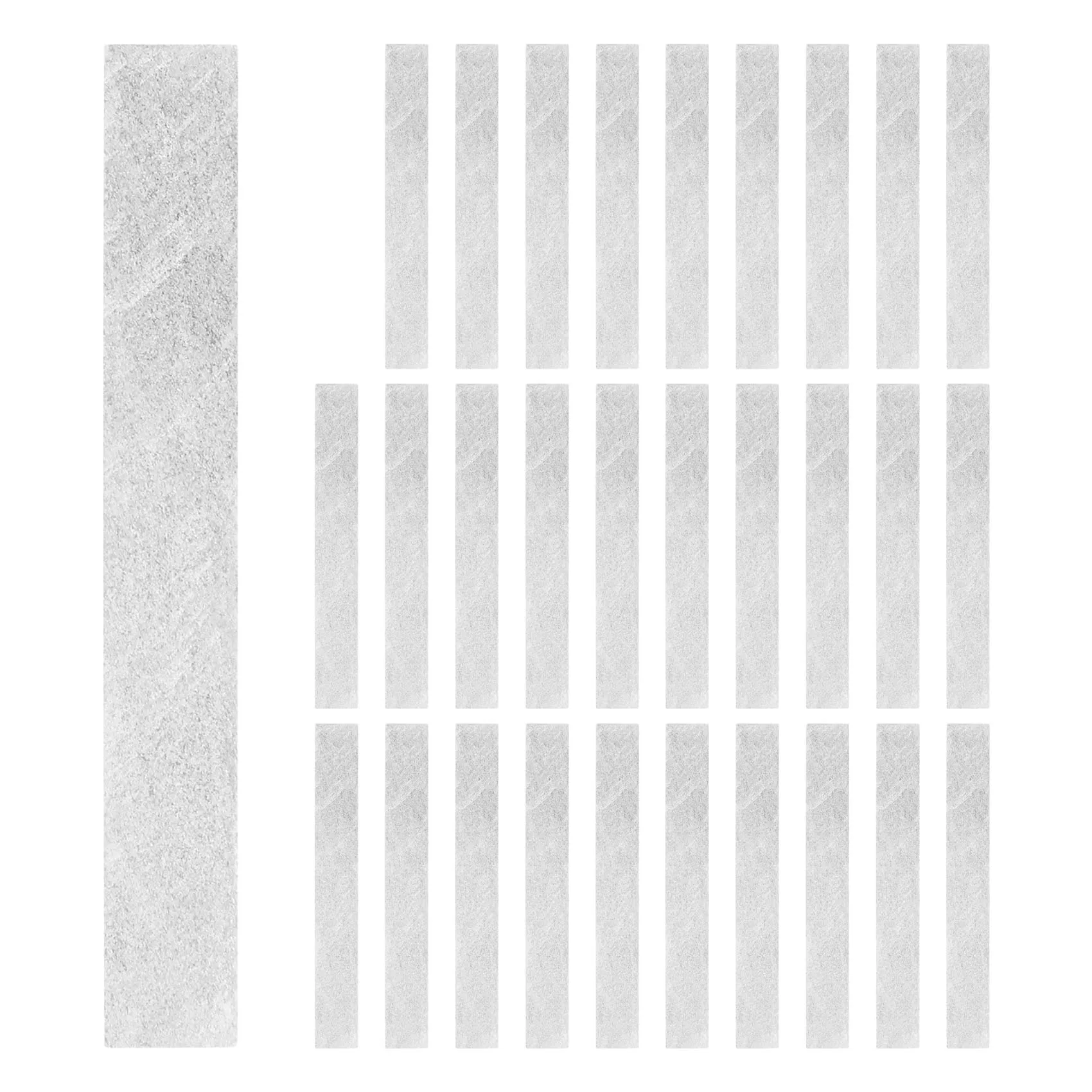 أقلام حجر الأملس البيضاء المسطحة 30 عبوة من حجر الأملس ذات جودة احترافية لأدوات تحديد اللحام والنسيج الساخن