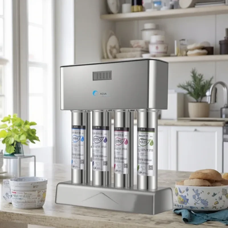 UF Water Filter System 4 Stage For Home Kitchen Drinking Water, Tap Treatment And Point Of Use Installation With Filter Access