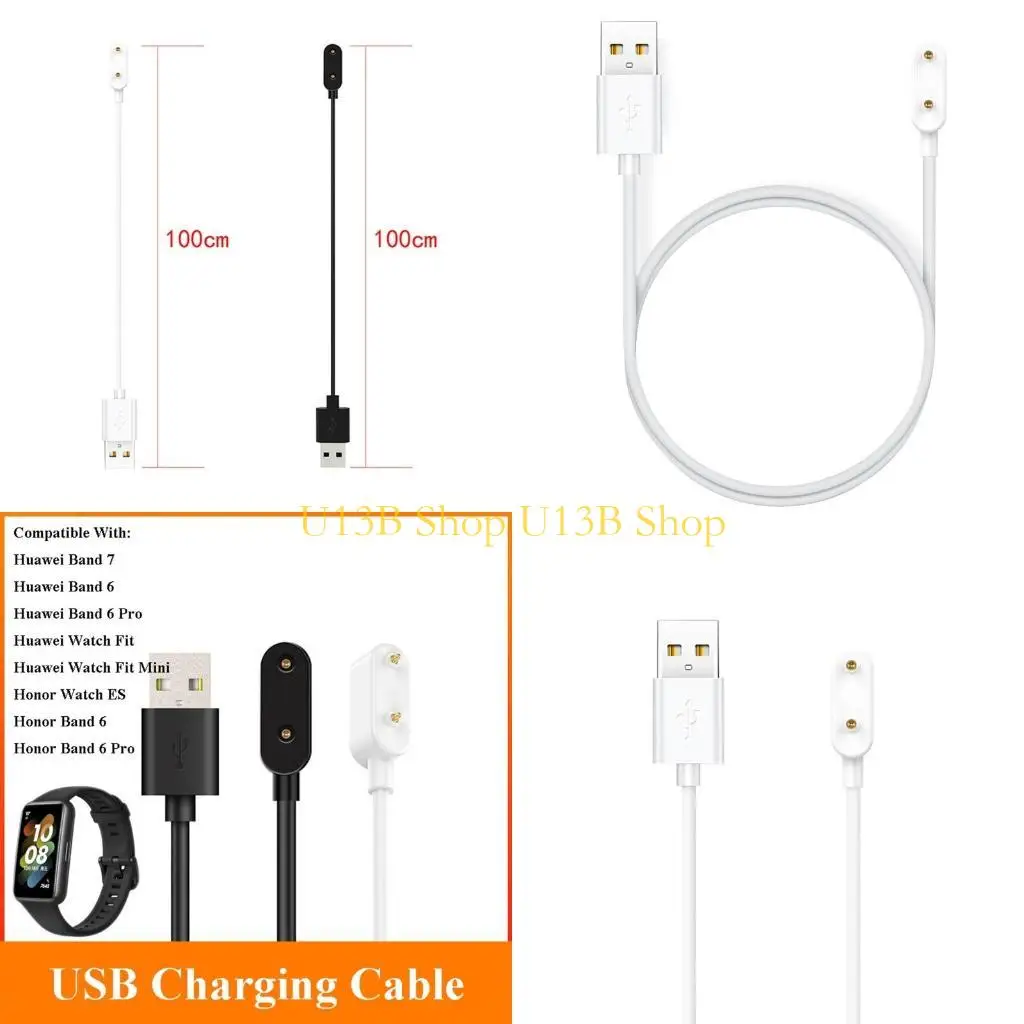 U13B USB -зарядка держателя кабеля Power Adapter Dock Crackle Cradle Stand для Huaweiband 7/6/6 для WA