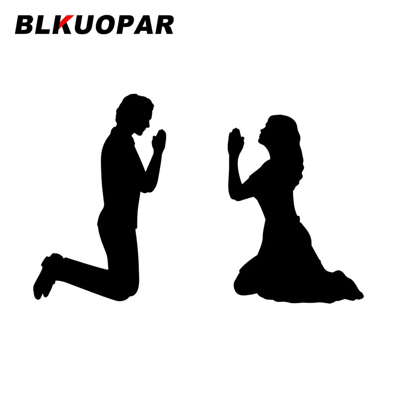 

BLKUOPAR для мужчин и женщин молитесь мира автомобильная наклейка солнцезащитный крем модные наклейки забавные оригинальные окклюзионные автомобильные аксессуары с царапинами