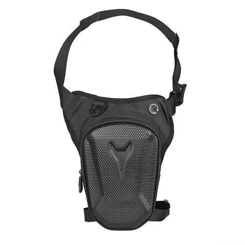 Imagen 2 del producto Bolsa lateral para pierna de motocicleta, carcasa dura de EVA, riñoneras informales para exteriores, monedero para teléfono móvil, riñonera para cadera