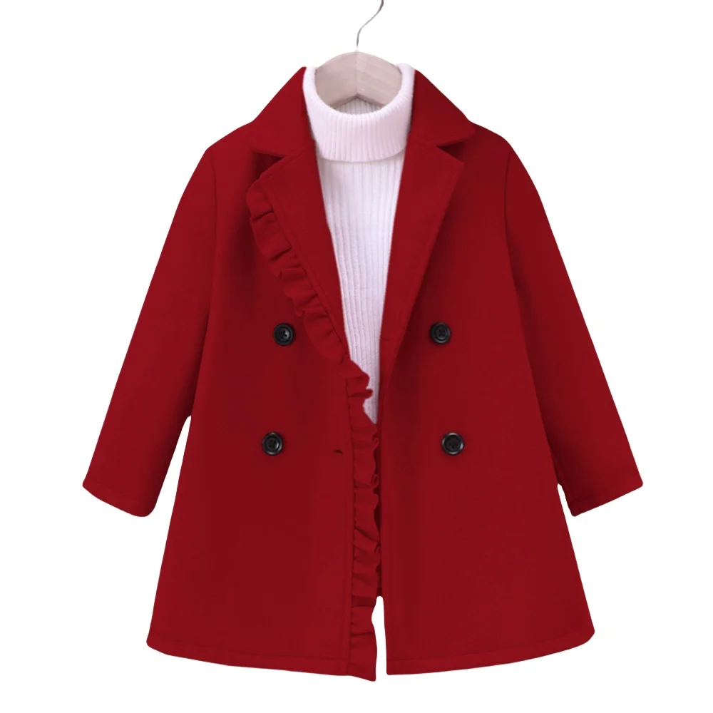 

2025 Kids Girl's Coat Toddler Girls Jacket Children Clothing Baby Girls Outerwear Winter Autumn Outfits For 2 3 4 5 6 7 Years