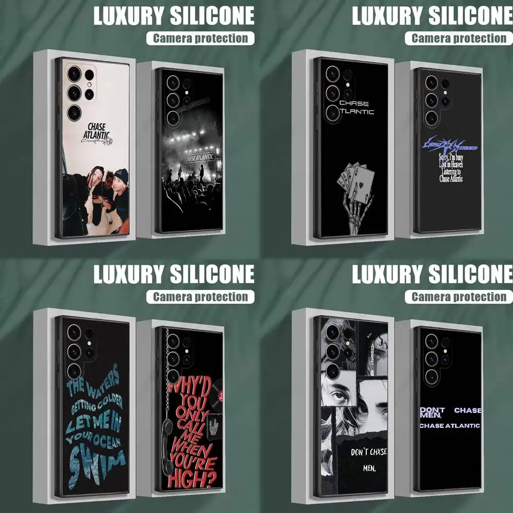

C-Chase Atlantic Music Group Phone Case For Samsung S25,S24,S23,S22,S21,S20,S10,Ultra,Plus,Lite,FE,Soft Silicone Black Cover