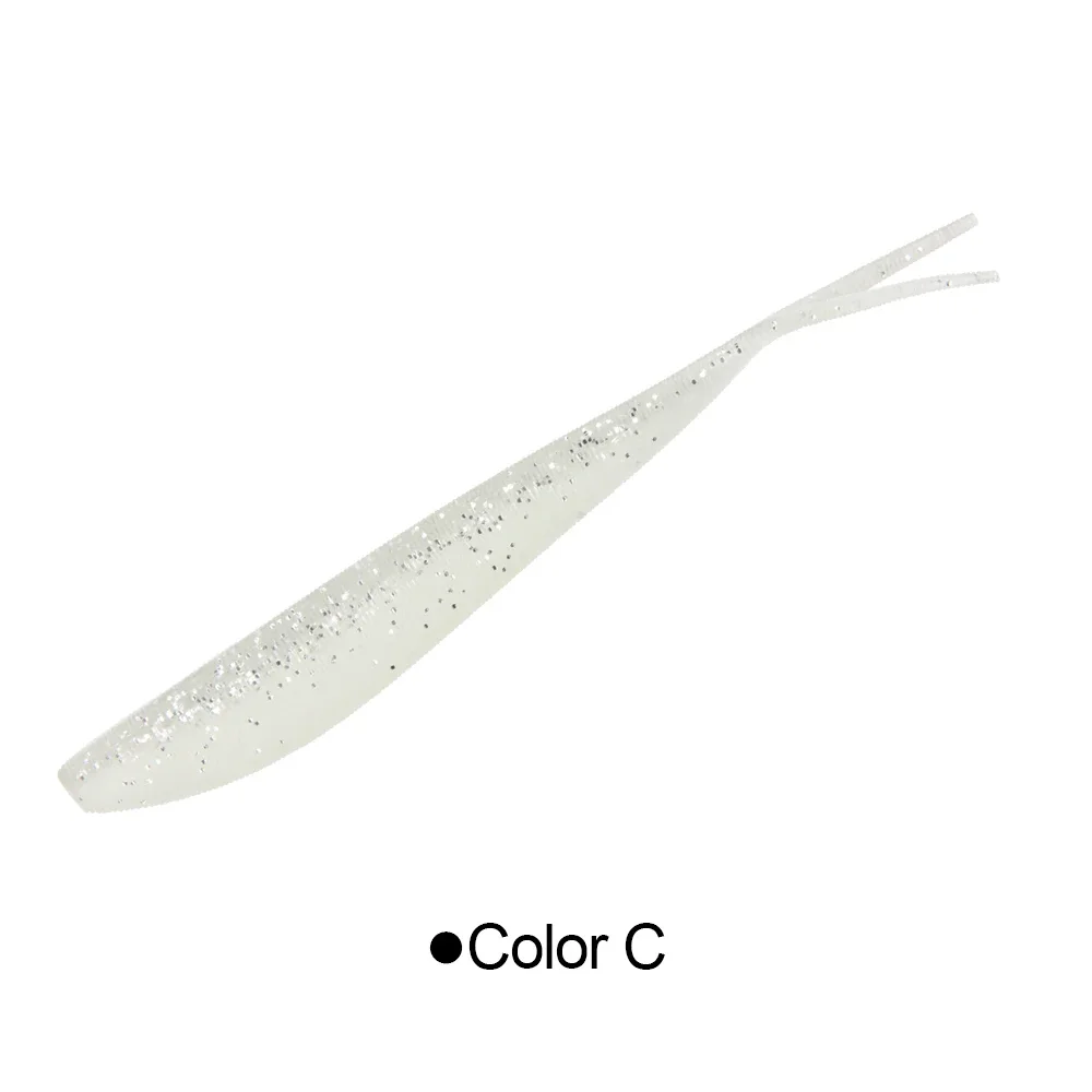 RoseWood 2" 3" 4" Soft Jerk Minnow Angelköder Swimbait Shad Drop Shot SoftBait Split Tail für Bass Forelle Pike Walleye Pesca
