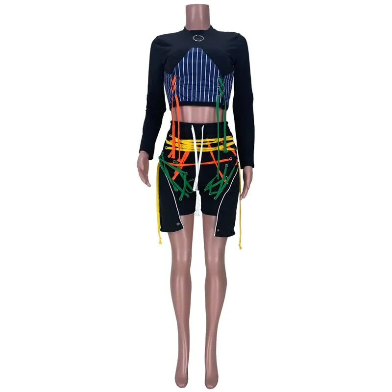 

Fashionable Casual Chicken Eye Weave Belt Two-Piece Set Long Sleeve Collar Dress Country City Walk Other Material Skirt