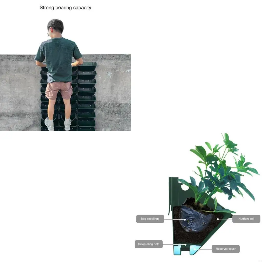 

Пластиковый горшок для цветов с вертикальной настенной подставкой, цветочный горшок для внутреннего и наружного садоводства, для