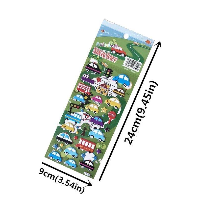 Q0kb 4pcs art prescolare graffiti apprendimento adesivo per appiccicoso per bambini