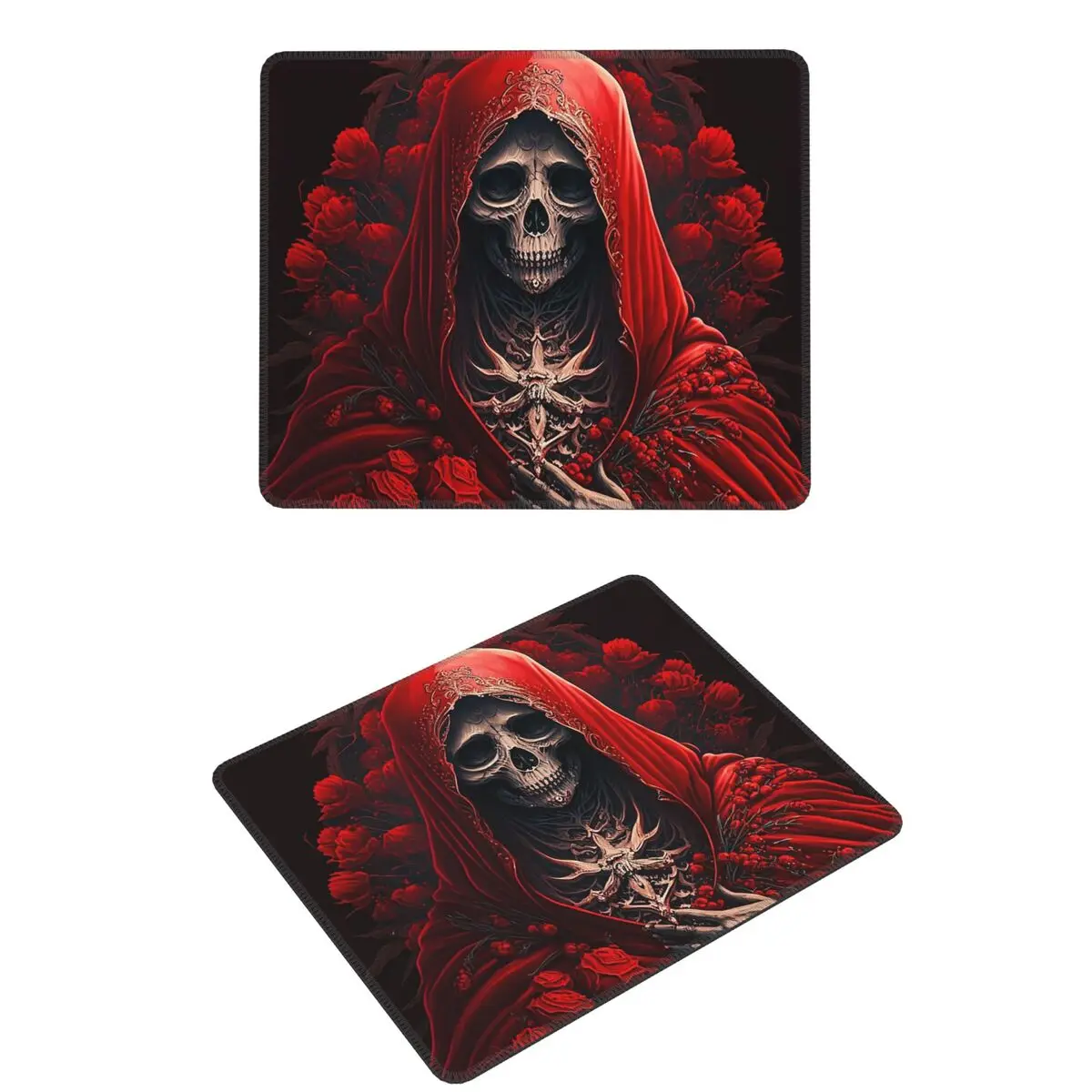 

Santa Muerte Saint Death Goth Mexican Muertos Skull Mouse Pad Computer Keyboard Mouse Mat Gaming Laptop Desk Mat Table Mats
