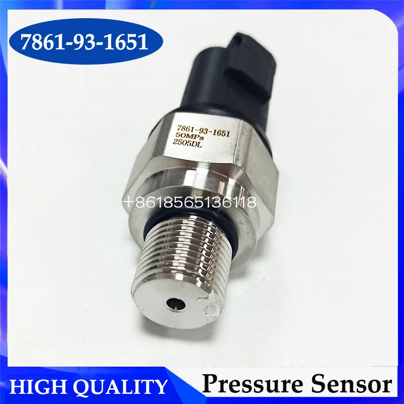 

7861-93-1651 Pressure Sensor for Excavator High-Pressure Sensor PC200-7 PC300-7 PC400-7 WA380-6 D275A 7861931651