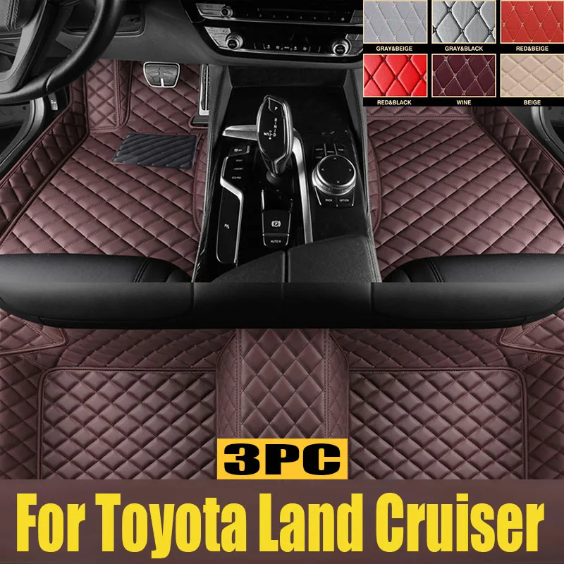 

Car Floor Mats Trunk Pad for Toyota Land Cruiser LC300 7seat Carpet Waterproof Protect trunk mat TPE