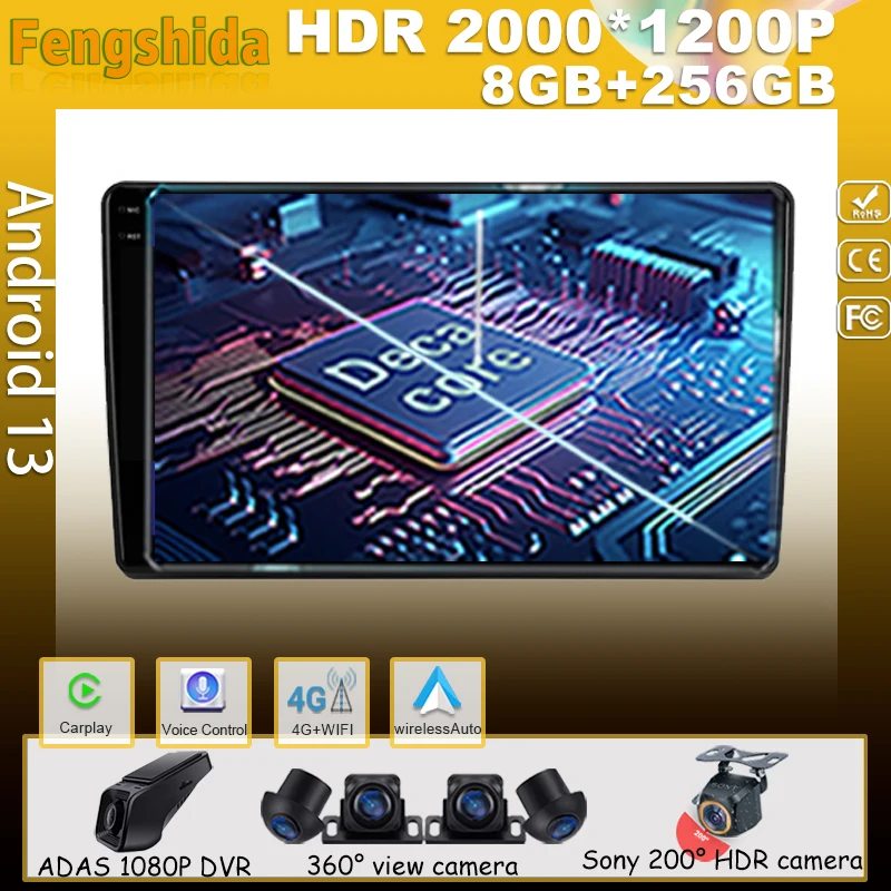 

Carplay Android For Hyundai Elantra 3 2003-2010 Auto Radio Multimedia No 2din Player High-performance Stereo Video Touchscreen