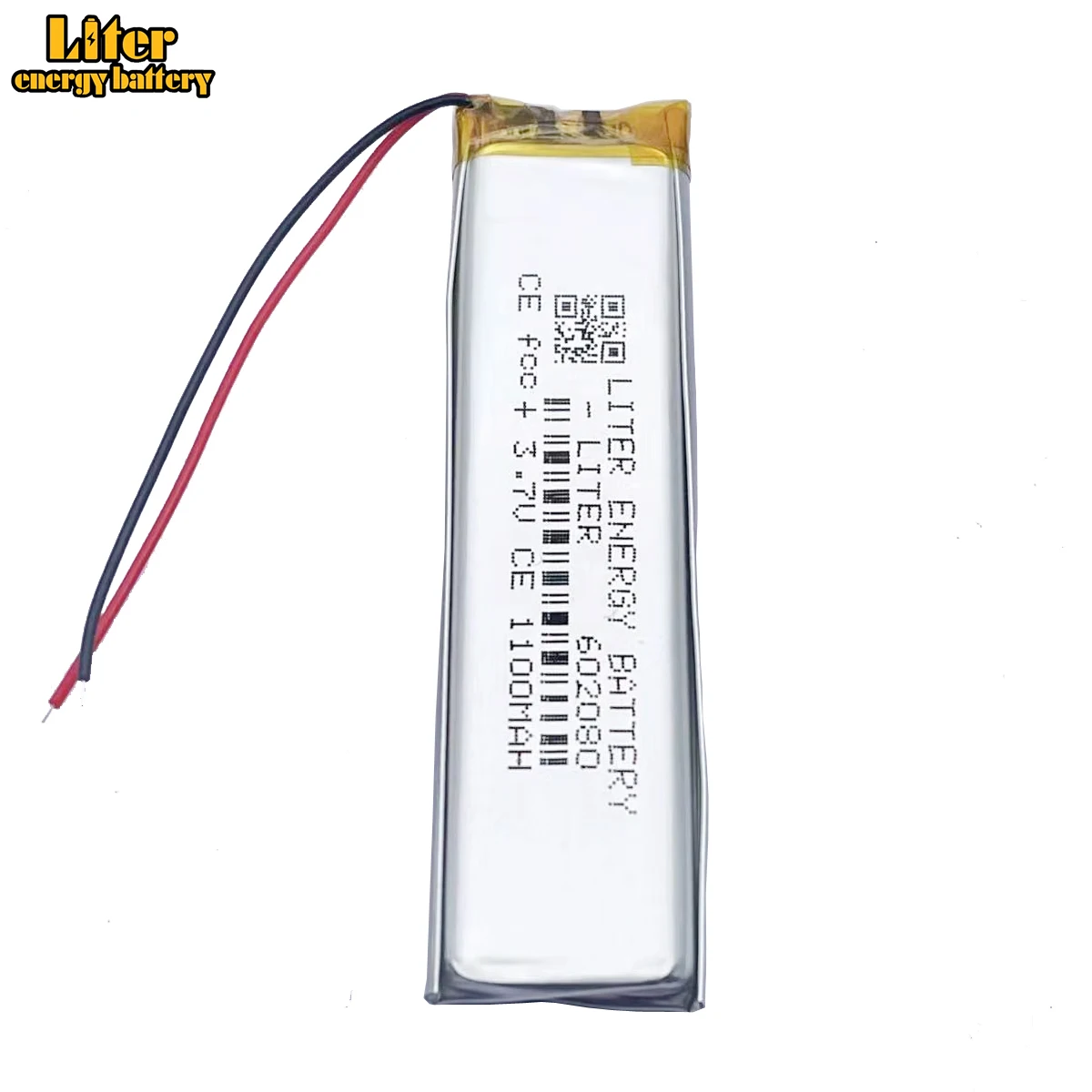 3.7V Rechargeable Polymer Strip Shaped Built-In 602080 1100mah High Capacity Lithium Battery For Mp4 Mp5 Toy