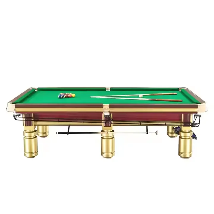 High-End Chinese 8 Ball Billiard Table 9ft Solid Wood Frame Club Use Tournament Professional Chinese 8 Ball Tablepromote sales