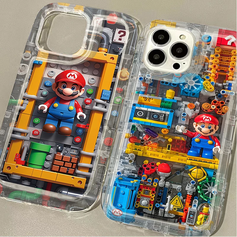 Building Blocks M-Marios Phone Case for Samsung Galaxy A15 A55 A05 A05S A14 A24 A13 A23 A73 A12 A22 A32 A52 A52S A72 A31 A51 A71