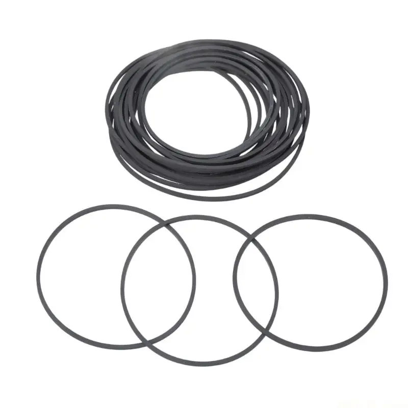 M5TD Rubber Drive Belts for Tape Recorder Video Players 20pcs Set Sturdy and Stable Mixed Size 70-100mm Width 1.2mm